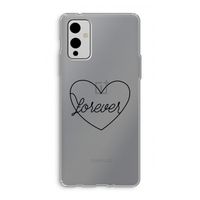 Forever heart black: OnePlus 9 Transparant Hoesje Forever heart black: OnePlus 9 Transparant Hoesje
