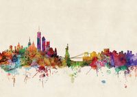 Stadskaart New York City Skyline, 84 x 59 cm | Maps International - thumbnail