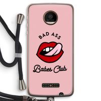 Badass Babes Club: Motorola Moto Z Force Transparant Hoesje met koord