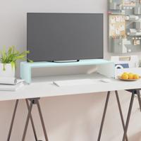 Tv-meubel/monitorverhoger 70x30x13 cm glas groen