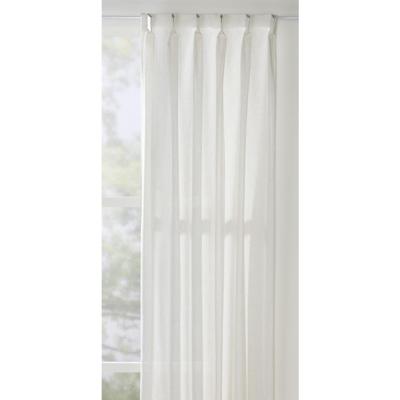 40% korting - Leen Bakker - Gordijnstof Jolanda Transparant - Ecru - Polyester/Linnen/Gerecycled Kunststof - Beige - H297 Cm