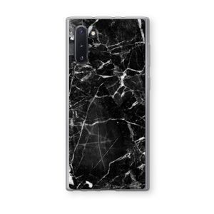 Zwart Marmer 2: Samsung Galaxy Note 10 Transparant Hoesje
