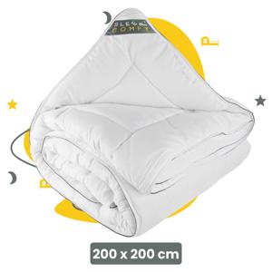 Sleep Comfy - White Soft Series - All Year Dekbed Enkel 200x200 cm - Anti Allergie Dekbed - Tweepersoons Dekbed