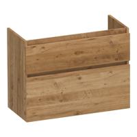 Brauer Delight - Onderkast Ondiep - 80 cm - met 2 Softclose Lades Greeploos en 1 Sifon Uitsparing - Chateau