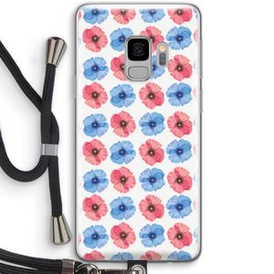 Klaproosjes: Samsung Galaxy S9 Transparant Hoesje met koord