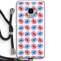 Klaproosjes: Samsung Galaxy S9 Transparant Hoesje met koord