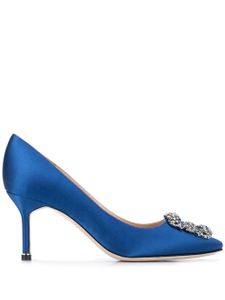 Manolo Blahnik escarpins Hangisi 70mm à ornements - Bleu