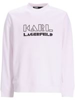 Karl Lagerfeld sweat en coton à logo imprimé - Blanc