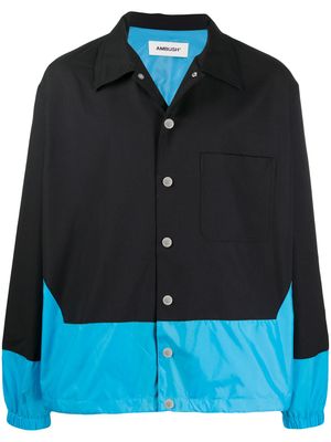 AMBUSH veste boutonnée bicolore - Noir