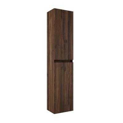 Adema Chaci Hoge Kast - 140x35x27cm - 2 deuren - noten 88374