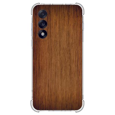 TPU Telefoonhoesje OnePlus Nord 5 - Donker Hout schokabsorberende backcover
