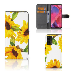 Hoesje voor OPPO A54 5G | A74 5G | A93 5G Zonnebloemen