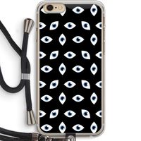 Eyes pattern: iPhone 6 PLUS / 6S PLUS Transparant Hoesje met koord