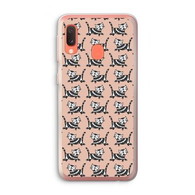 Zwarte poes: Samsung Galaxy A20e Transparant Hoesje