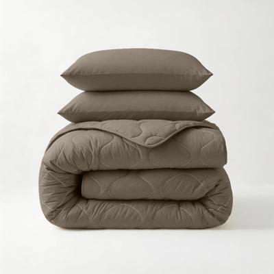 Wasbaar Lazy Dekbed Zonder Overtrek - Zonder Overtrek - Teak - Dekbed-Discounter.nl