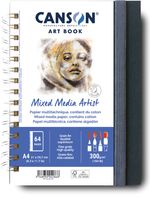 Canson Mixed Media Artist tekenboek, 28 vellen, 300 g/m², ft 21 x 29,7 cm (A4)