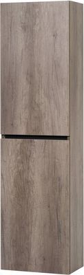 Ben Limara Hoge kast links 45x29x165 cm Nebraska Eiken/Mat Zwart