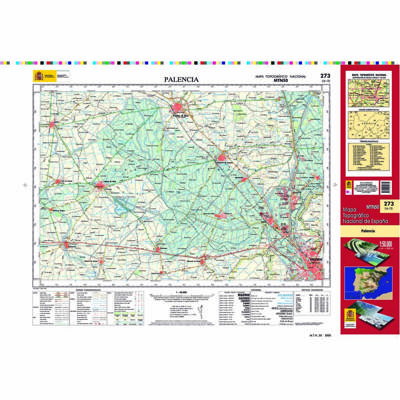 Topografische kaart 273 MT50 Palencia | CNIG - Instituto Geográfico Nacional1