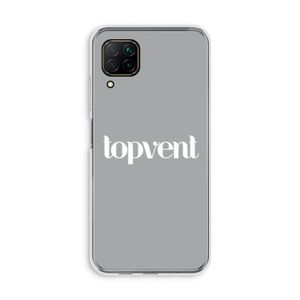 Topvent Grijs Wit: Huawei P40 Lite Transparant Hoesje