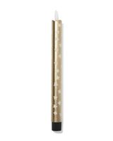 HEMA HEMA Led Lange Huishoudkaars ⌀2.2x25cm Ster Goud