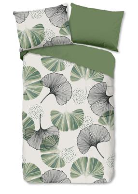 Good Morning Dekbedovertrek "bladeren" - Multi - (140x200 cm) - Katoen