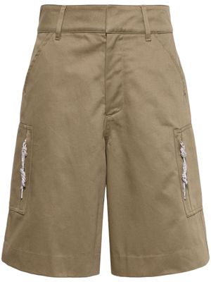 DARKPARK short en serge Nina à poches cargo - Marron