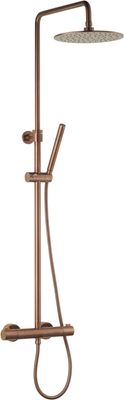 Ben Lavion 250 Cool regendoucheset Ø25cm geborsteld koper pvd