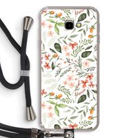 Sweet little flowers: Samsung Galaxy J4 Plus Transparant Hoesje met koord