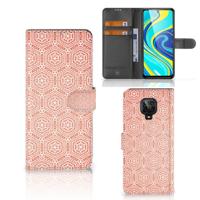 Xiaomi Redmi Note 9 Pro | Note 9S | Telefoon Hoesje | Pattern Orange | Portemonnee hoesje