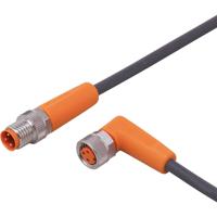 ifm Electronic EVC276 Verbindingskabel Aantal polen (sensoren): 3, 3 Stekker, recht, Bus, haaks 0.6 m 1 stuk(s)