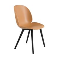 Gubi Beetle eetkamerstoel kunststof Amber Brown / Black