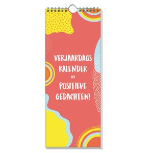 Verjaardagskalender Vol Positieve Gedachten – 13 x 32 cm