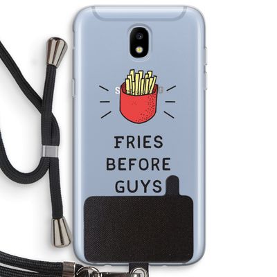 Fries before guys: Samsung Galaxy J5 (2017) Transparant Hoesje met koord