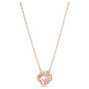 Swarovski 5514488 Ketting Sparkling Dance rosekleurig 38-43 cm