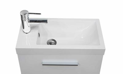 Wiesbaden Emma fonteinkastje + wastafel 500x250x500 wit