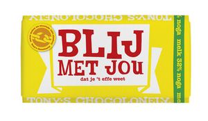 Tony's Chocolonely - Melk Noga Blij Met Jou 180 Gram 15 Stuks