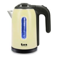 Waterkoker met ledverlichting TM Electron Roestvrij staal Crème - thumbnail