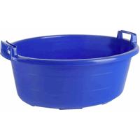 Lockweiler Bak ovaal 55 cm/27 L blauw staande handgrepen