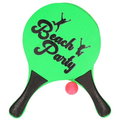 Groene beachball set buitenspeelgoed