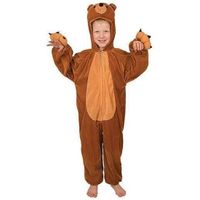 Pluche beer kostuum voor kinderen 128  - - thumbnail