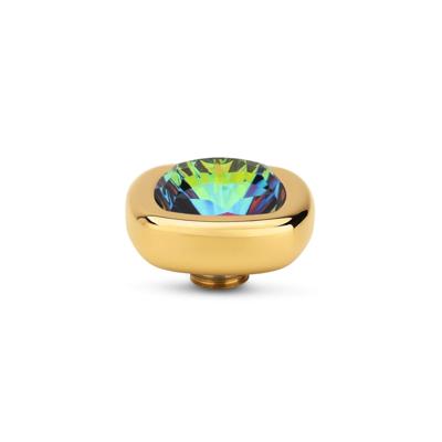 Melano Vivid Quadrate Steentje Vitrail Medium Goud