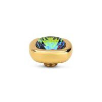 Melano Vivid Quadrate Steentje Vitrail Medium Goud