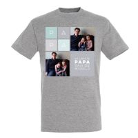 Vaderdag T-shirt bedrukken - Grijs - XXL - thumbnail