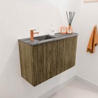 Toiletmeubel Mondiaz Joya Dlux | 71.6 cm | Meubelkleur Dusk | Faye wastafel Sombra Wasbak Links | 1 kraangat