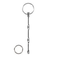 Urethral Sounding - Ribbed Plug With Ring - thumbnail