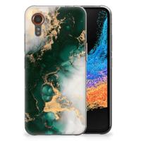 TPU Siliconen Hoesje voor Samsung Galaxy Xcover 7 Marmer Groen