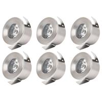 LED Inbouw Veranda Spots 6-Pack - Natuurlijk Wit 4200K - Ø33mm