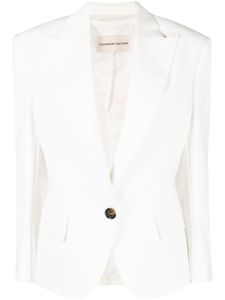 Alexandre Vauthier blazer à simple boutonnage - Blanc