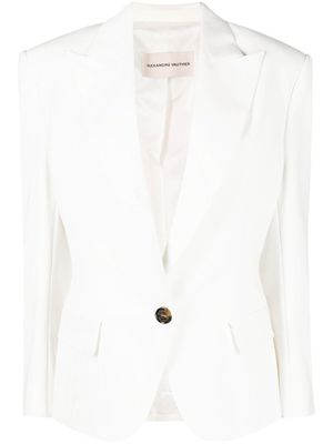 Alexandre Vauthier blazer à simple boutonnage - Blanc