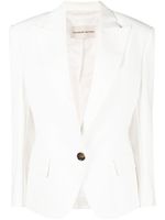 Alexandre Vauthier blazer à simple boutonnage - Blanc